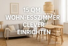15 qm Wohnzimmer mit Essbereich