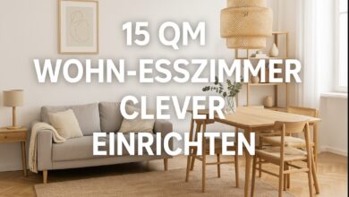 15 qm Wohnzimmer mit Essbereich