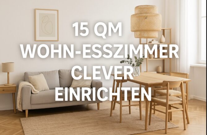 15 qm Wohnzimmer mit Essbereich