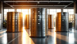 Effiziente Aktenlagerung: Aktensäule & Rondell