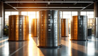 Aktensaeulen und Aktenrondelle