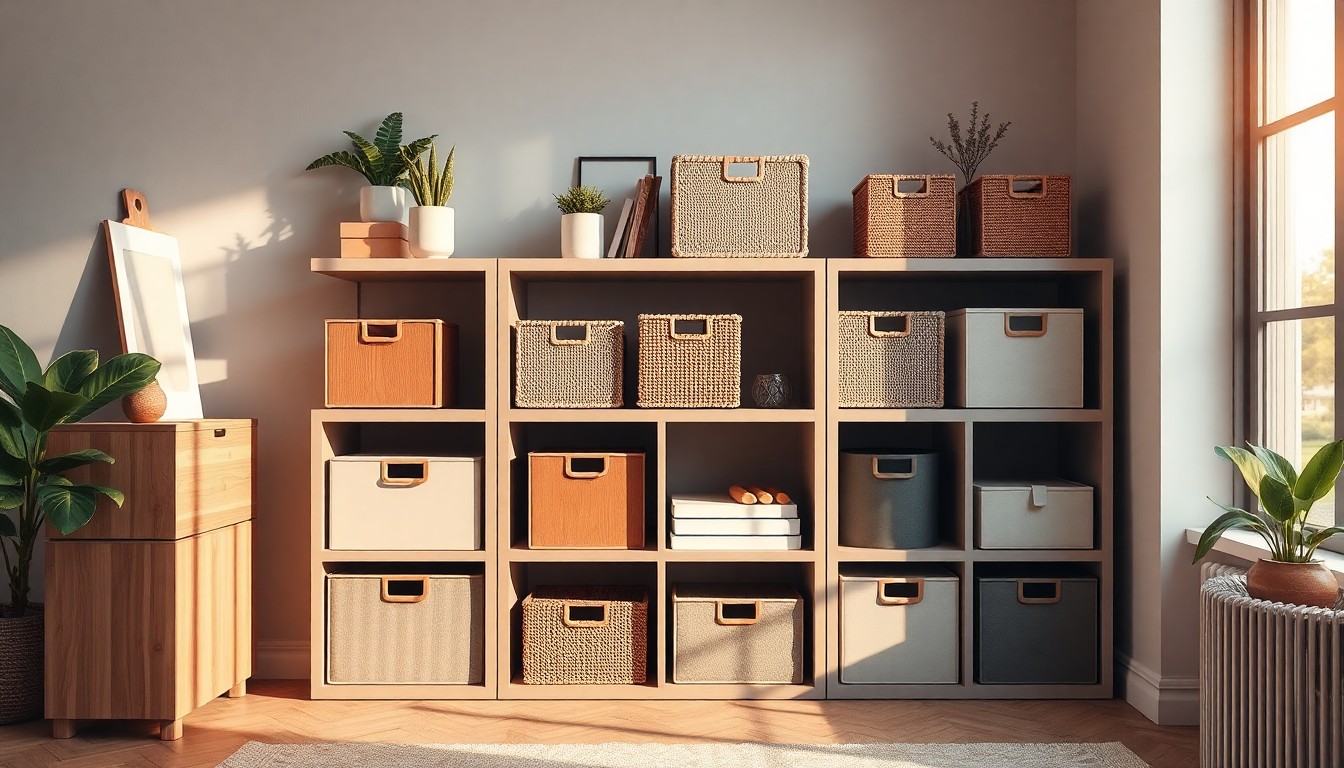 Box storage stylish and functional
