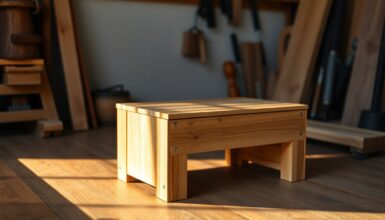 Brettschemel ist ein einfaches Moebelstueck