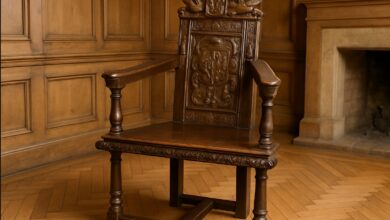 Caquetoire Renaissance Stuhl mit Stil