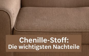 Chenille Stoff Die wichtigsten Nachteile