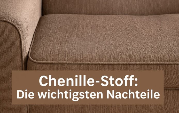 Chenille Stoff Die wichtigsten Nachteile