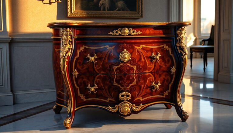 Commode en tombeau im Barockstil [Bildinhalt mit KI erstellt]