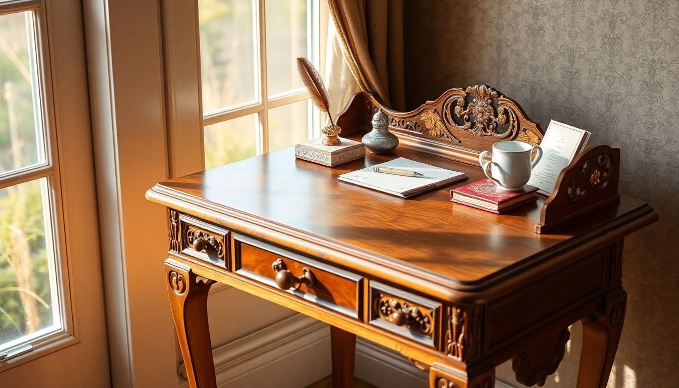 Ein Damenschreibtisch