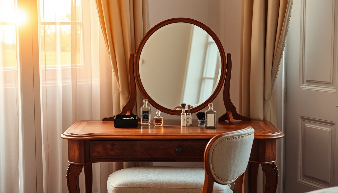 Ein Frisiertisch auch als Schminktisch bekannt