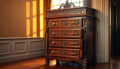 Eine Kabinetttruhe ist ein Moebelstueck