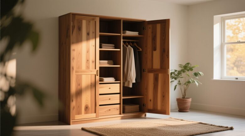 Flügeltürenschrank [Bildinhalt mit KI erstellt]