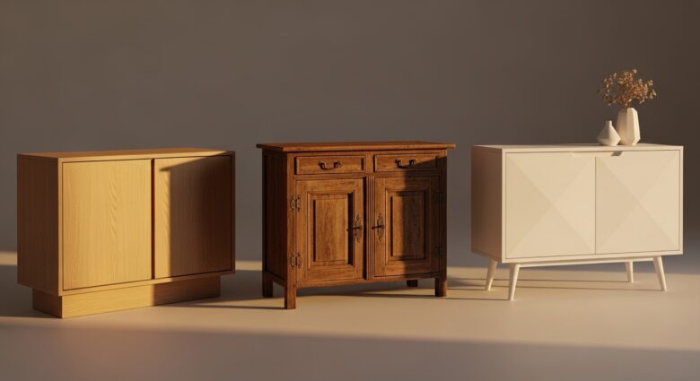 Halbschrank [Bildinhalt mit KI erstellt]