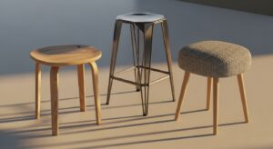 Vielseitige Hocker: Design und Funktion