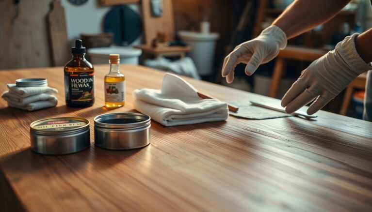 Holztisch oelen oder wachsen