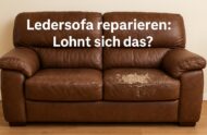 Lohnt es sich ein Ledersofa reparieren zu lassen [Bildinhalt mit KI erstellt]