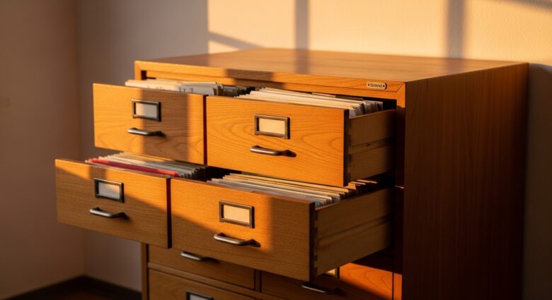 Mappenschrank [Bildinhalt mit KI erstellt]