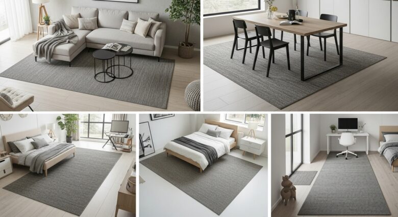 Perfekte Teppichgröße finden für jede Einrichtung