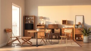 Platzsparende Stapelmöbel: Flexibel & Modern