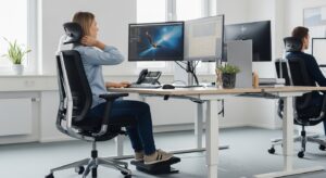 Richtige Sitzposition am Schreibtisch für eine gesunde Körperhaltung
