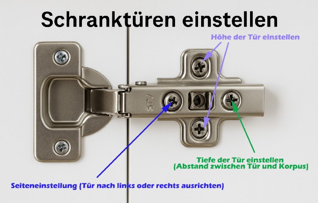 Schranktüren einstellen