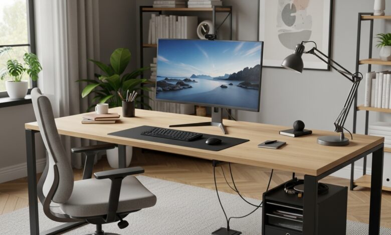 Perfekte Schreibtischposition im Raum finden