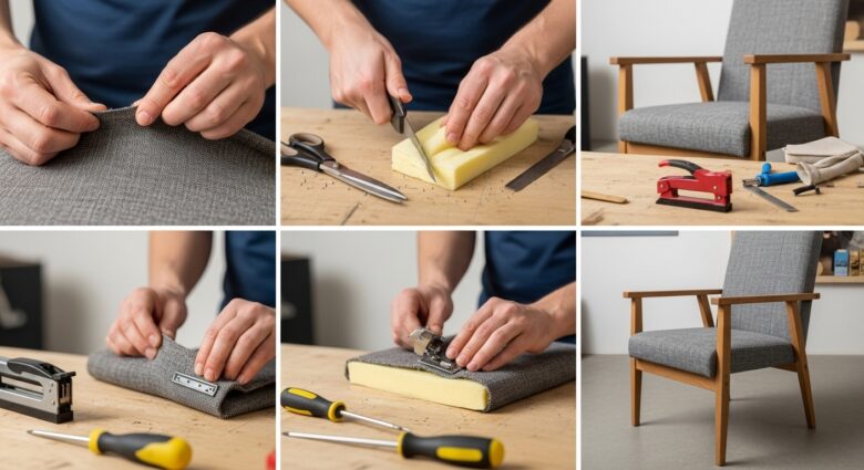 Stuhl neu beziehen - So geht's