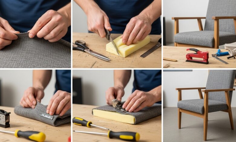 Stuhl neu beziehen - So geht's