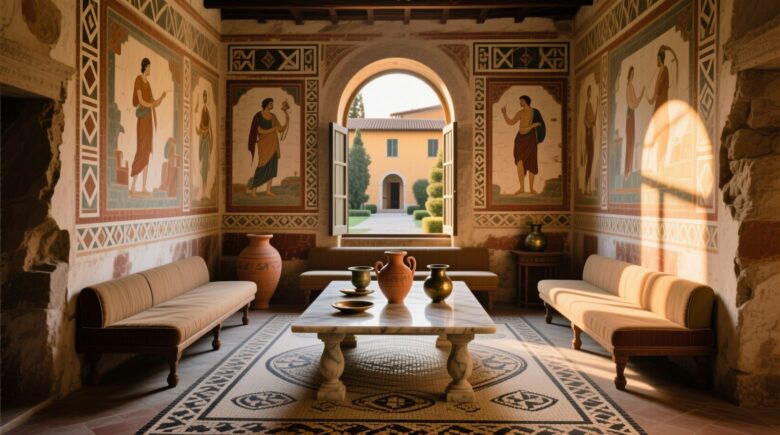 Triclinium [Bildinhalt mit KI erstellt]