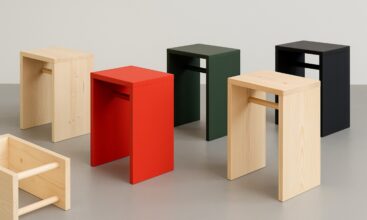 Ulmer Hocker diverse [Bildinhalt mit KI erstellt]