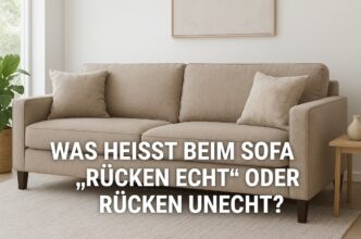 Was heisst beim Sofa Ruecken unecht oder echt