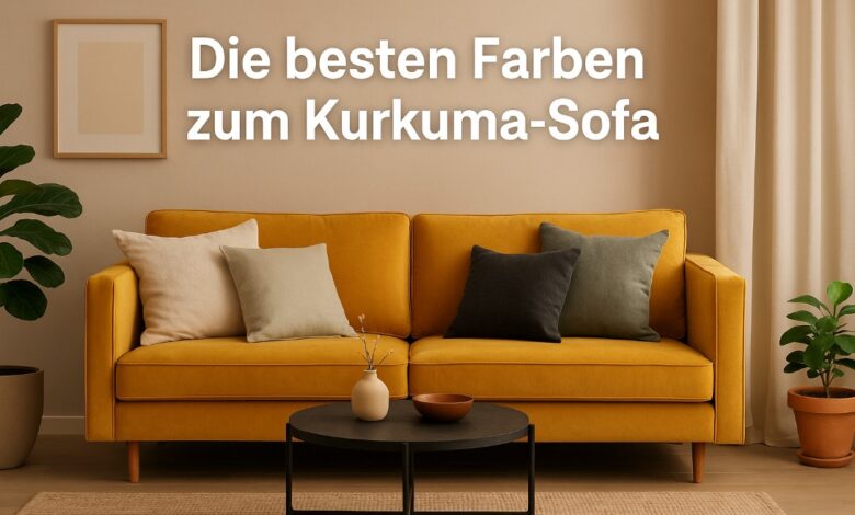 Welche Farbe passt zu einem Kurkuma Sofa