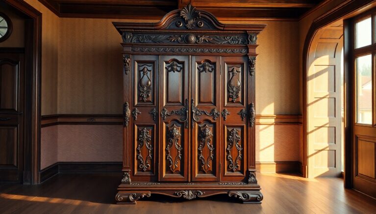 Wrangelschrank ist ein historischer Schranktyp [Bildinhalt mit KI erstellt]