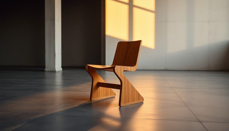 Z Stuhl Ikone des Bauhaus Designs [Bildinhalt mit KI erstellt]