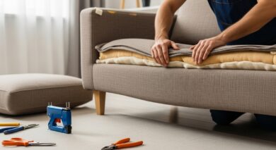 Ein durchgesessenes Sofa reparieren – So geht’s