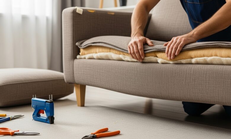 Ein durchgesessenes Sofa reparieren – So geht’s