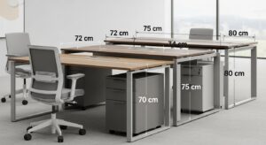 Die optimale Schreibtischhöhe für jede Körpergröße