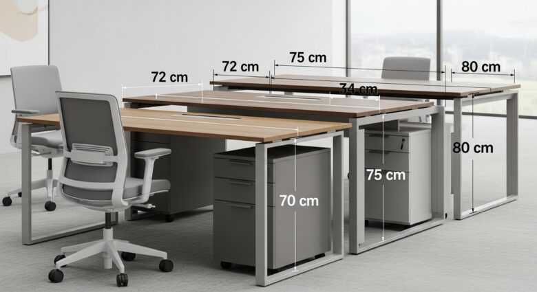 Die optimale Schreibtischhöhe für jede Körpergröße