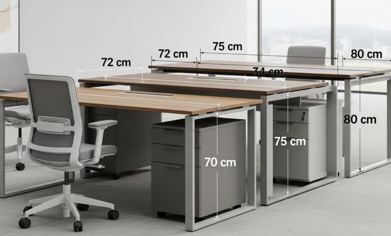 Die optimale Schreibtischhöhe für jede Körpergröße