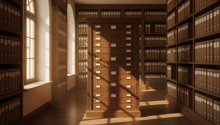 Archivschrank [Bildinhalt mit KI erstellt]