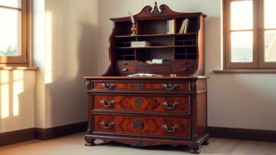 Aufsatzschreibkommode