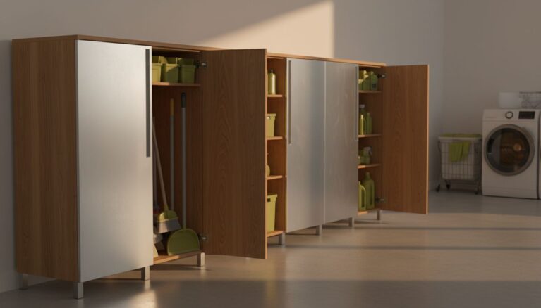 Besenschrank [Bildinhalt mit KI erstellt]