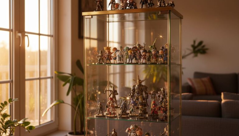 Figurenvitrine [Bildinhalt mit KI erstellt]
