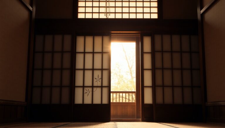 Fusuma Traditionelle japanische Schiebetueren [Bildinhalt mit KI erstellt]