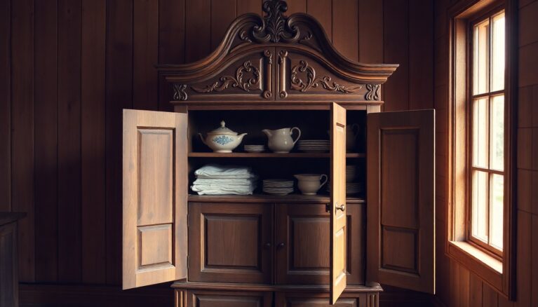 Giebelschrank [Bildinhalt mit KI erstellt]