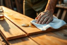 Holz mit Leinoel behandeln