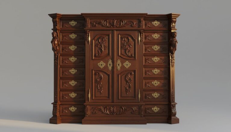Kabinettschrank [Bildinhalt mit KI erstellt]