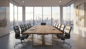 Konferenztisch: Design trifft Funktionalität