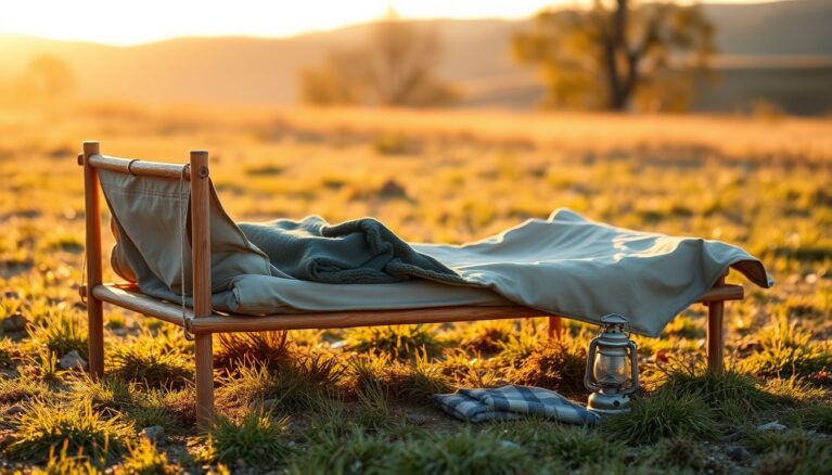 Pritsche auch als Feldbett bekannt [Bildinhalt mit KI erstellt]