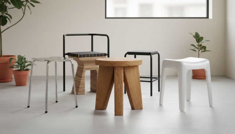 Vielseitige Schemel: Design und Funktion [Bildinhalt mit KI erstellt]