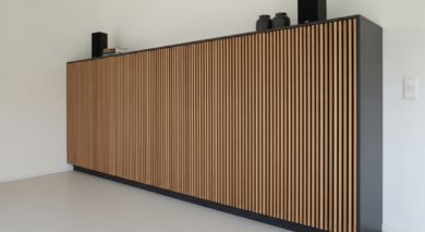 Schrankverkleidung mit Akustikpaneelen - Design, Akustik & Ideen